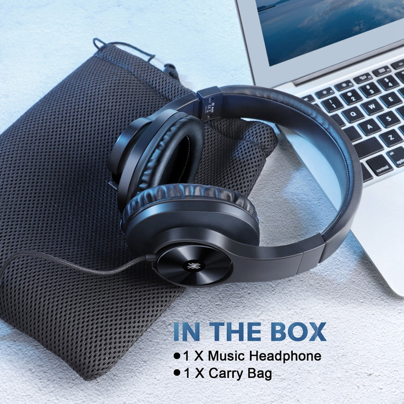 ONEODIO T3 hovedtelefoner 3,5 mm kablet stereo over øret headset med mikrofon til computertelefon pc ONEODIO T3 hovedtelefoner 3,5 mm kablet stereo over øret headset med mikrofon til computertelefon pc